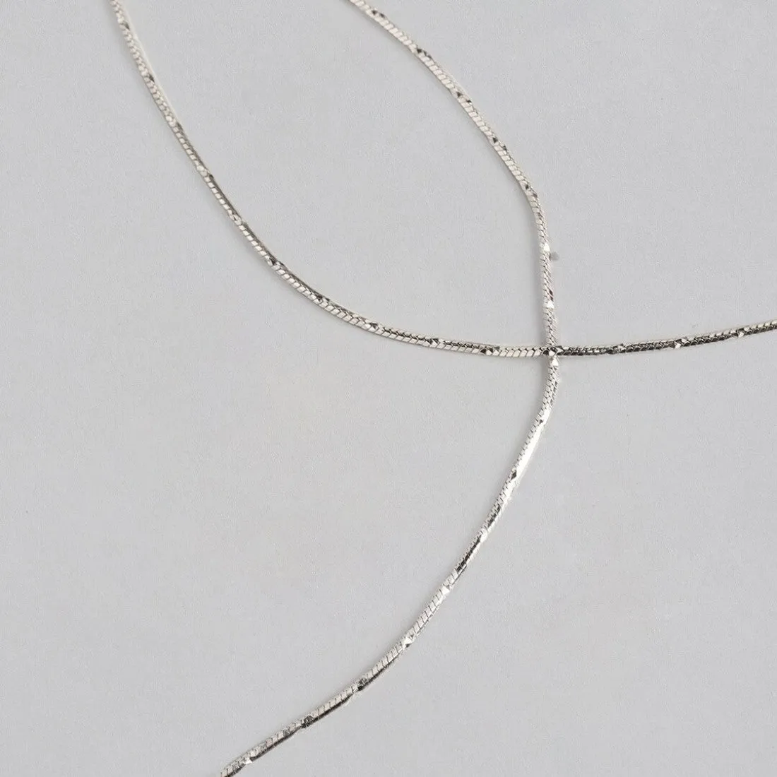 Sleek Minimal Chain 925 Sterling Silver Anklet