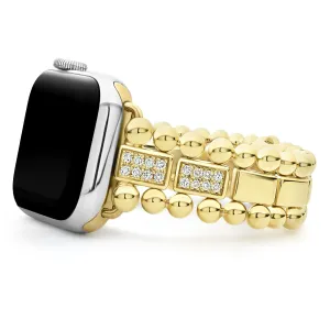 Smart Caviar 18K Gold Half Diamond Watch Bracelet-38-45mm