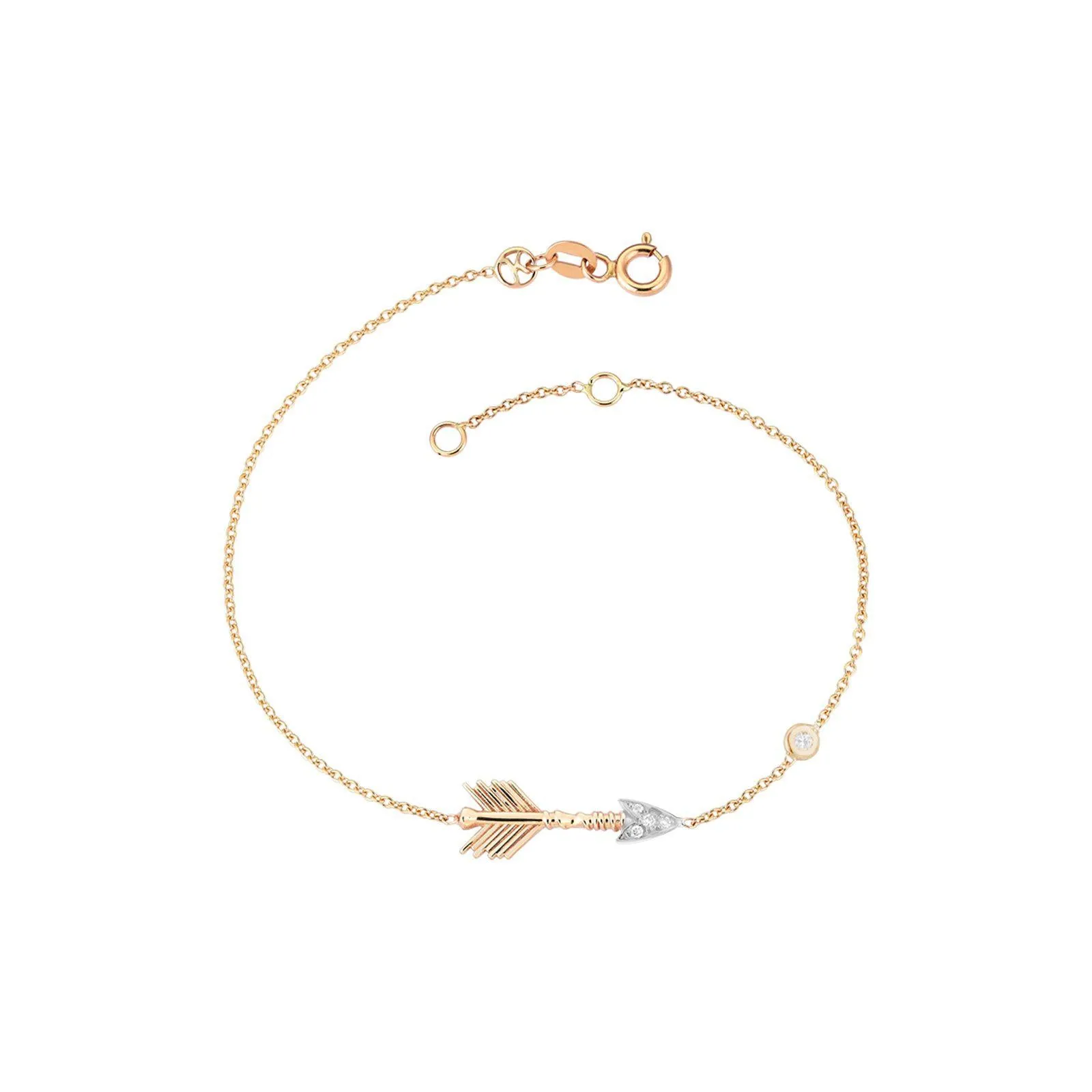 Solitaire Arrow Bracelet