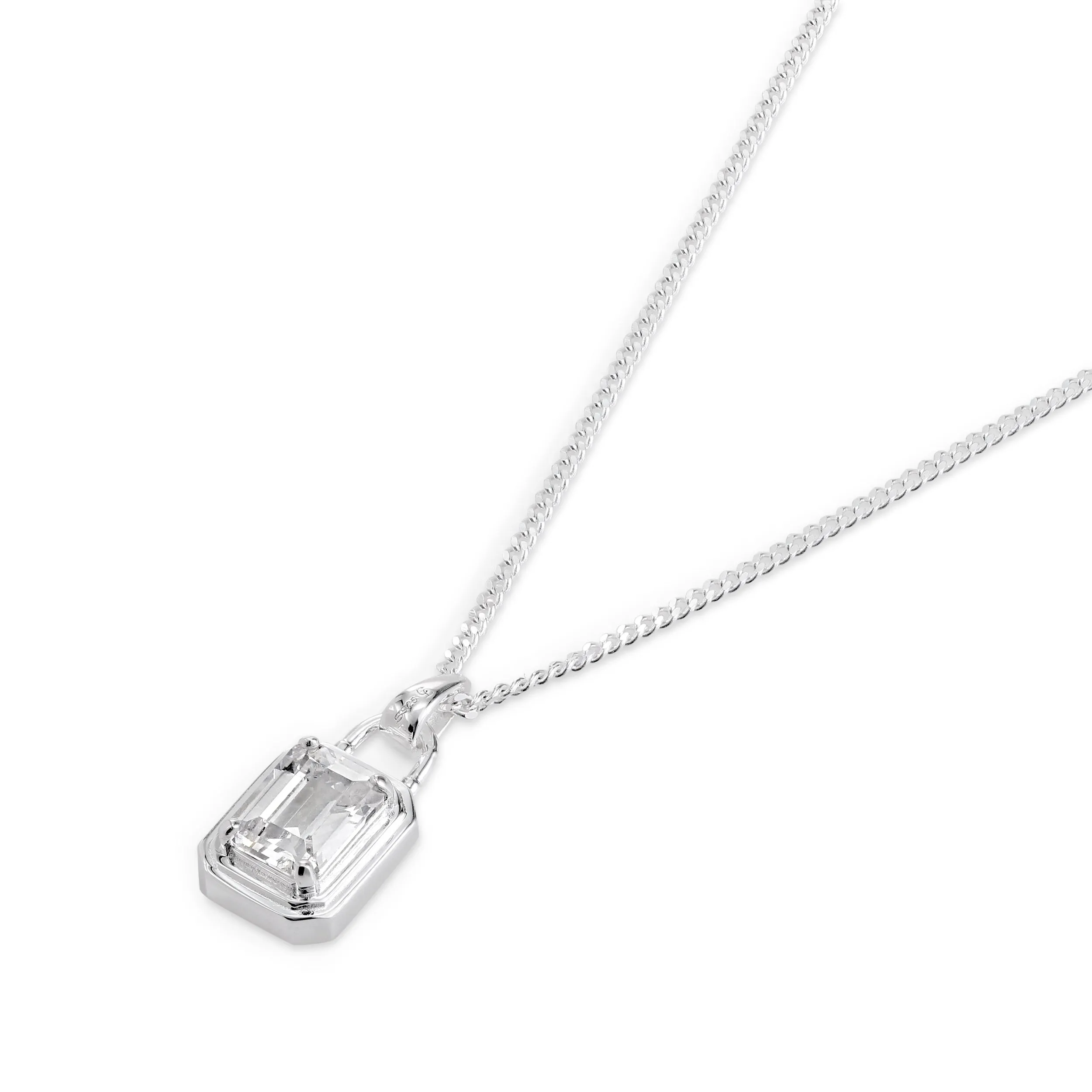 Solitaire Necklace - Silver