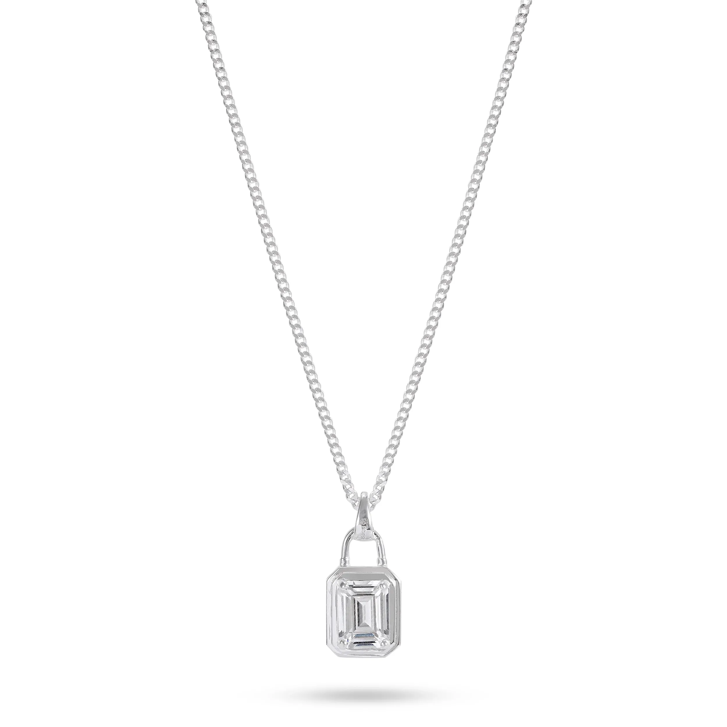 Solitaire Necklace - Silver