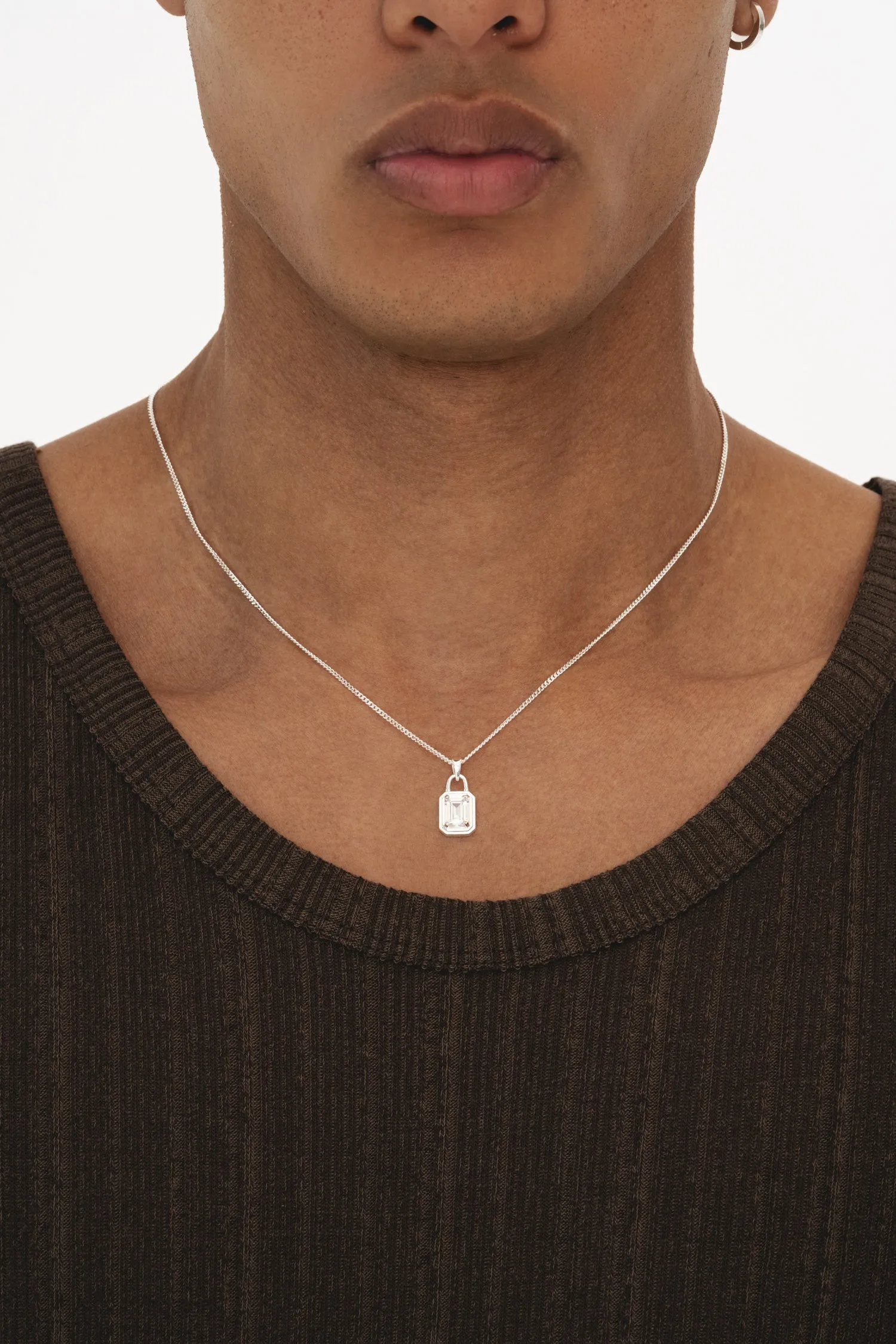 Solitaire Necklace - Silver