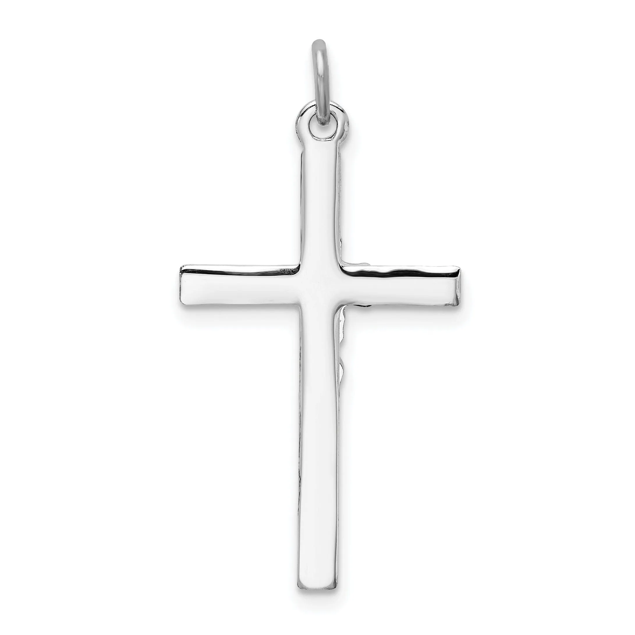 Sterling Silver Epoxy Latin Cross Pendant