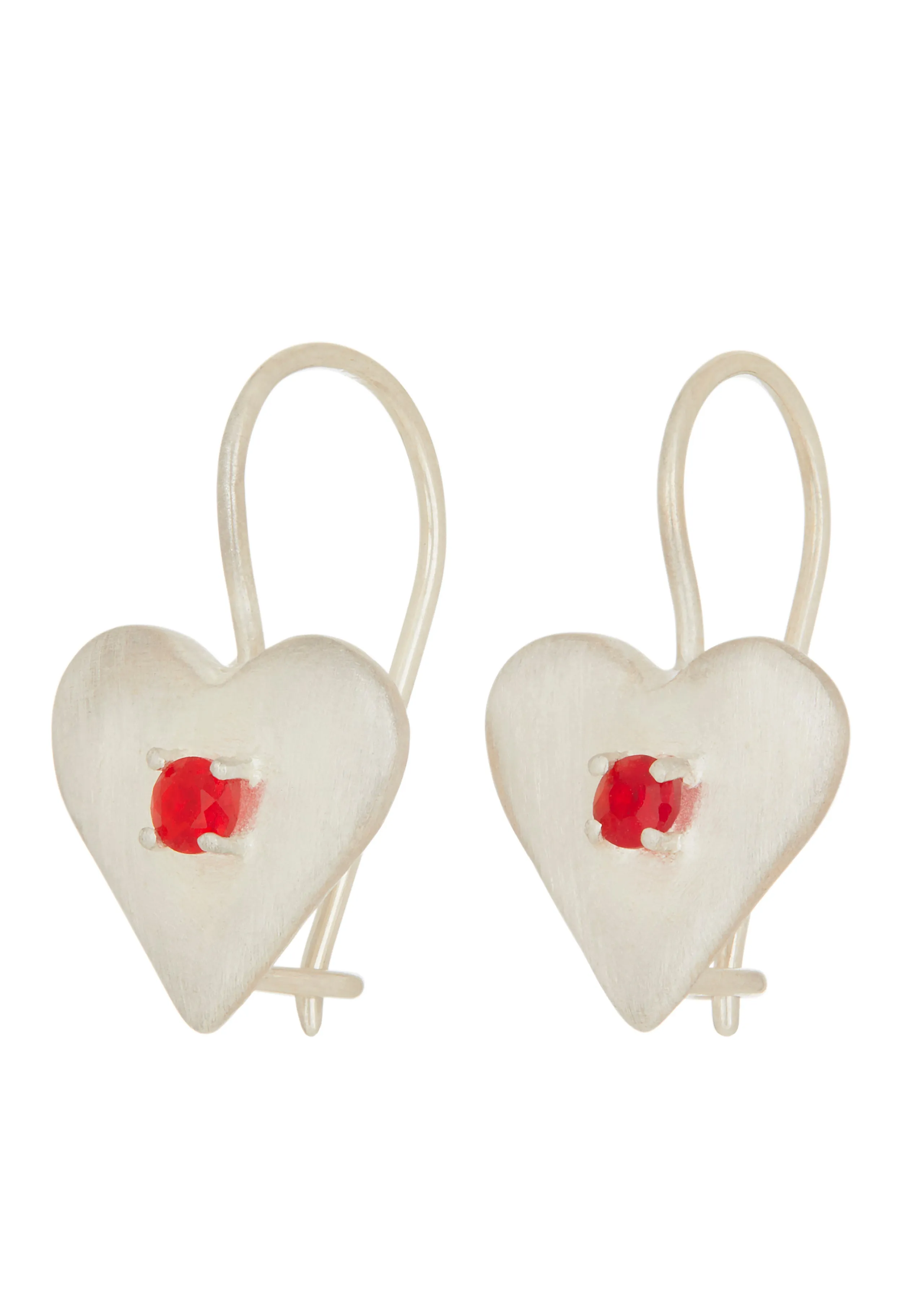 Sweetheart Earrings in Sterling Silver