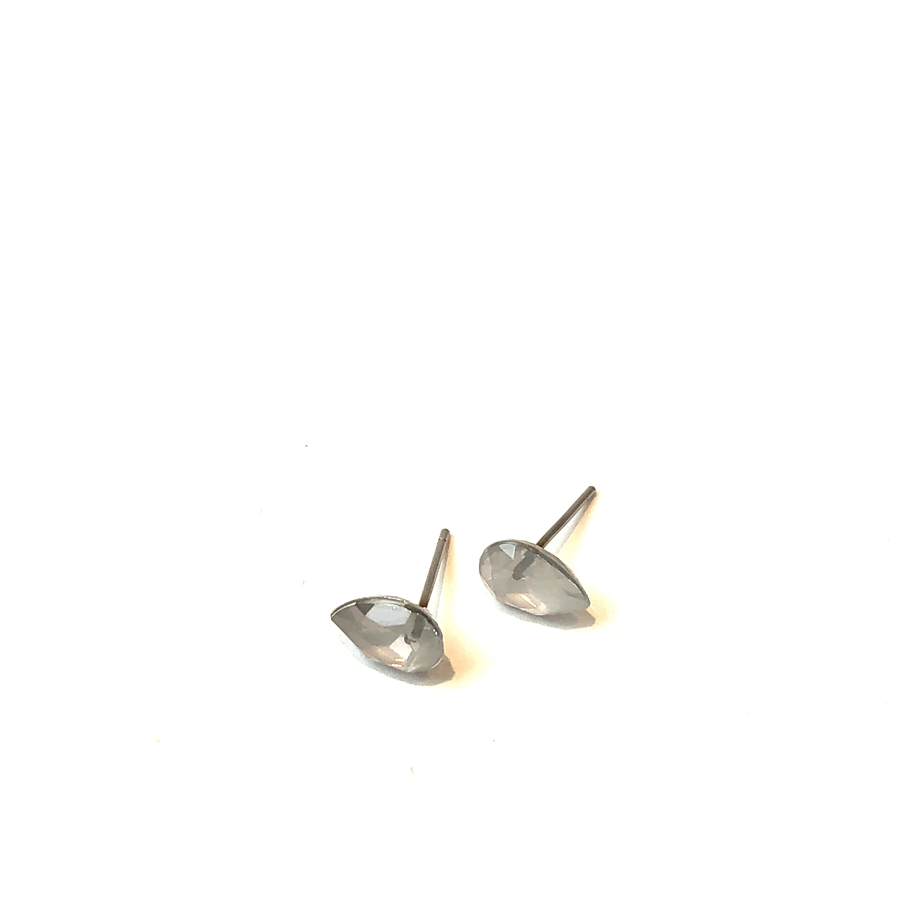 Teeny Opal Teardrop Shine-On Stud Earrings