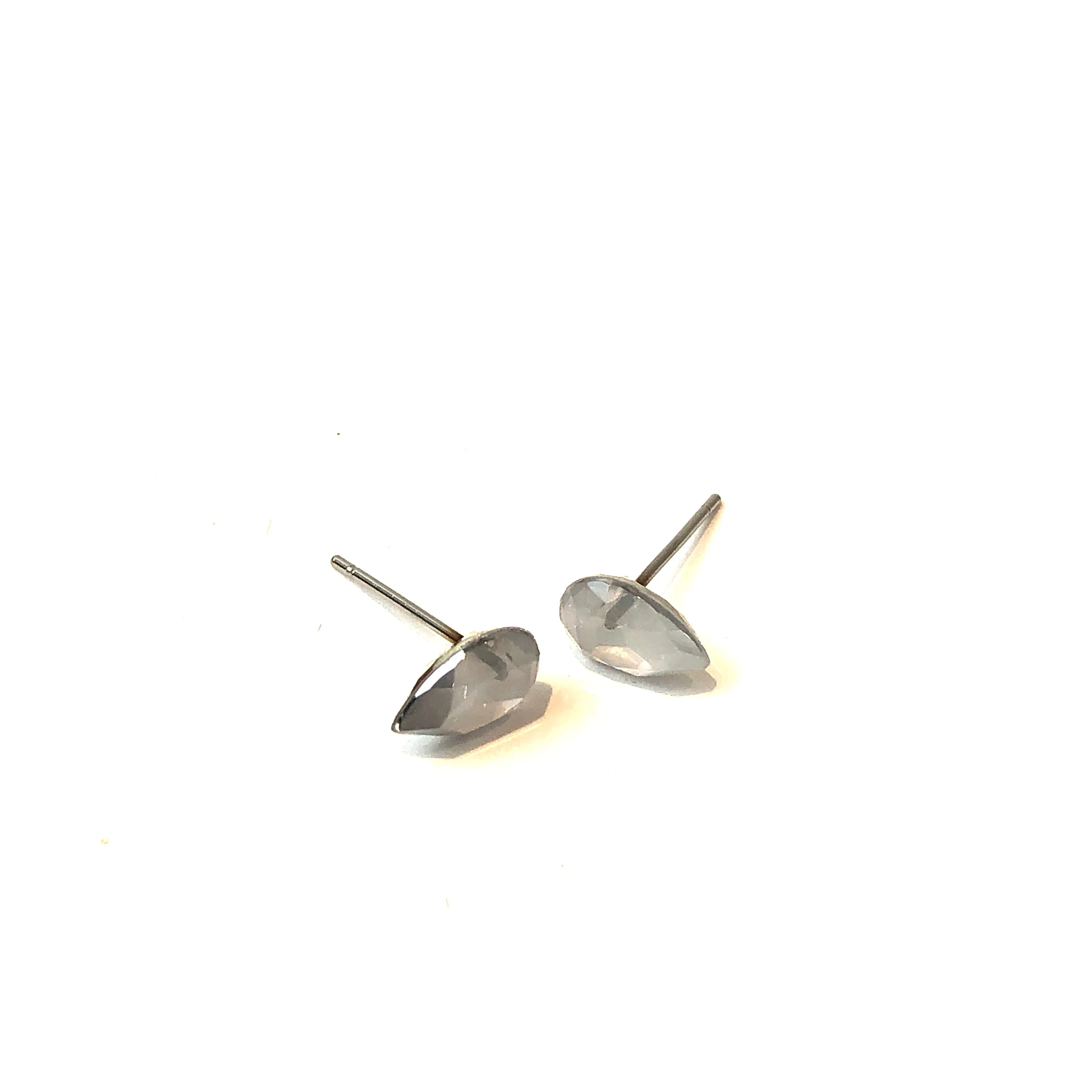 Teeny Opal Teardrop Shine-On Stud Earrings