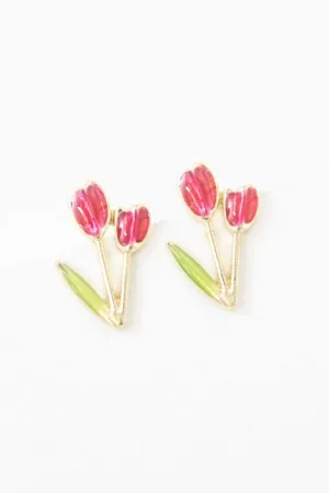 Tulip Post Earrings